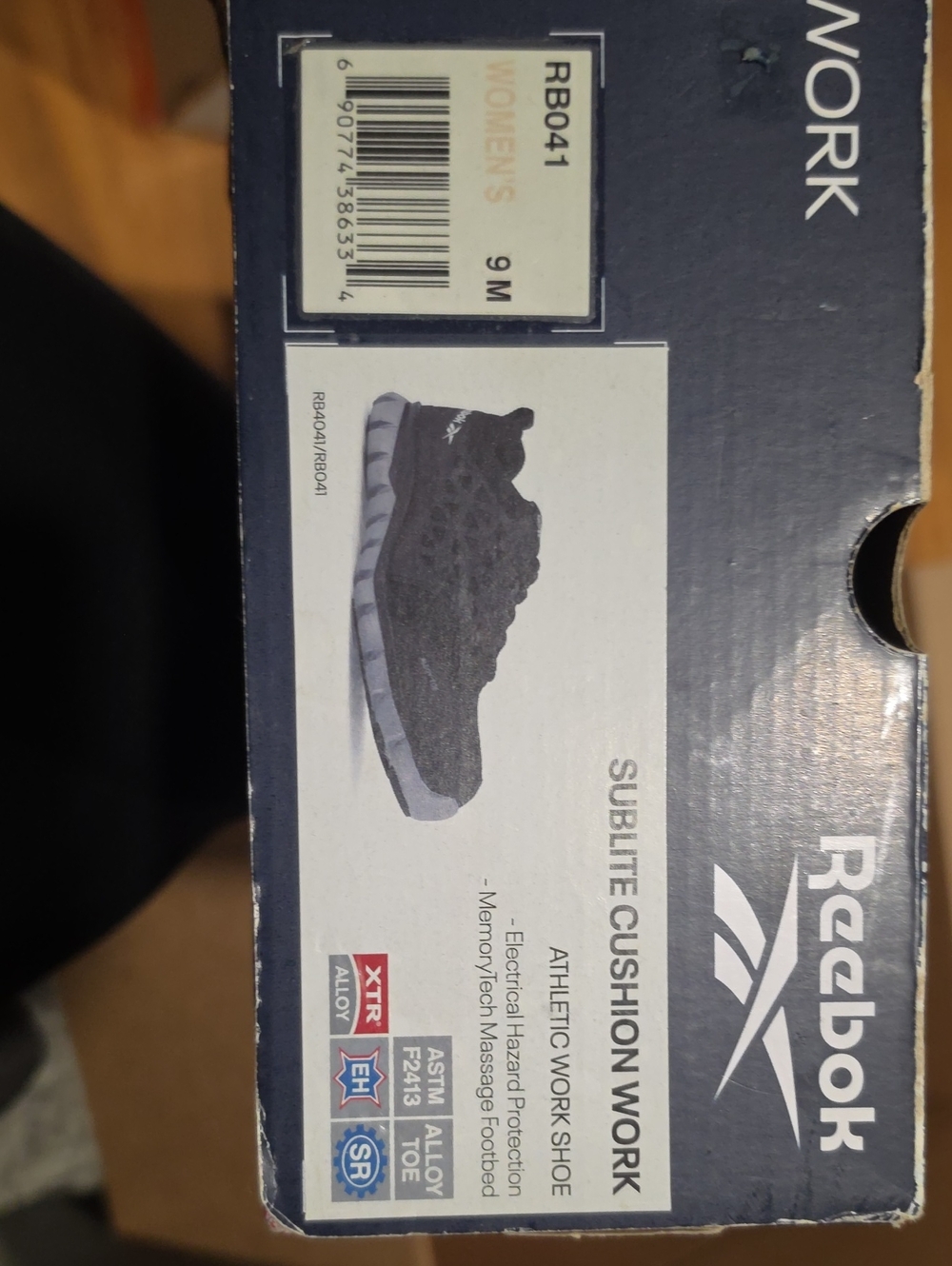 Reebok Kids' Sublite Cushion Work Sneaker - Black